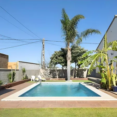 Con Piscina Privada Barbacoa En Conil Villa