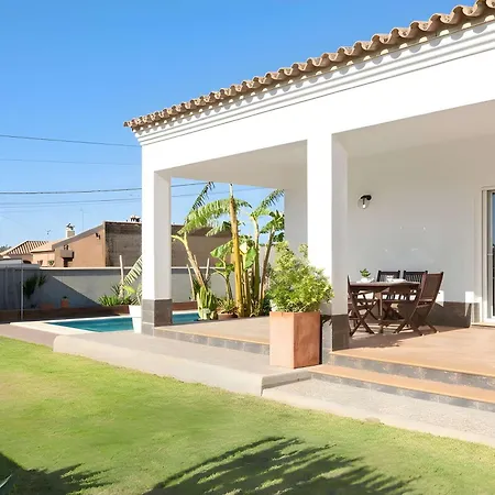 Con Piscina Privada Barbacoa En Conil *