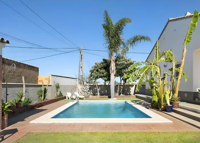Con Piscina Privada Barbacoa En Conil וילה