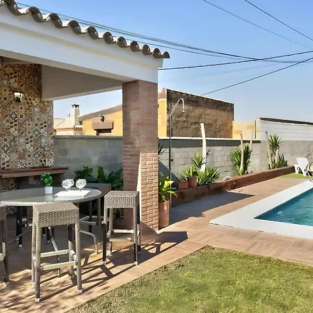 Con Piscina Privada Barbacoa En Conil *